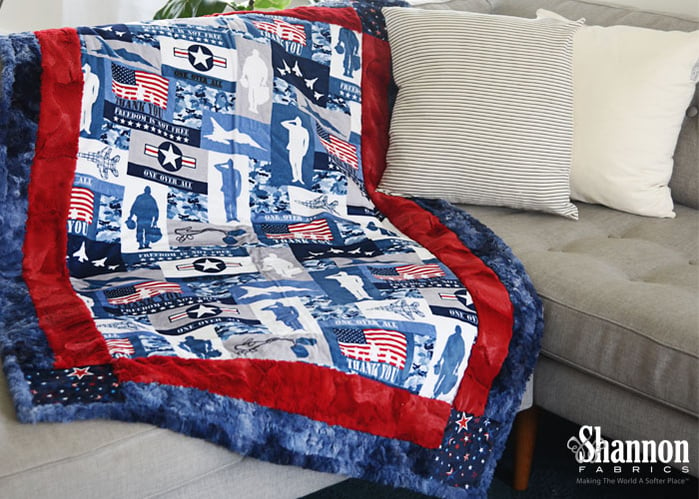 Patriotic and Military-Themed Cuddle® Minky Plush Fabrics