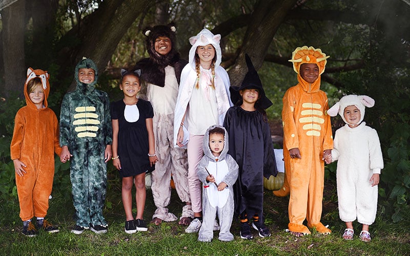 Halloween-kids-groupSpooky Cuddle® Halloween Sew-At-Home Costumes, Projects and Inspiration
