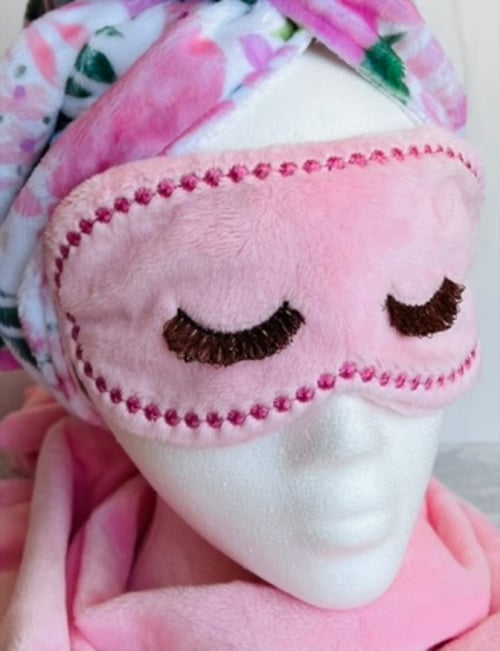How to Make an In-the-Hoop Machine Embroidery Cuddle® Eye Mask