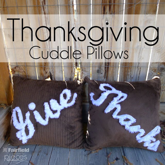 Giving Thanks - Cuddle Applique Pillows Sewing Tutorial