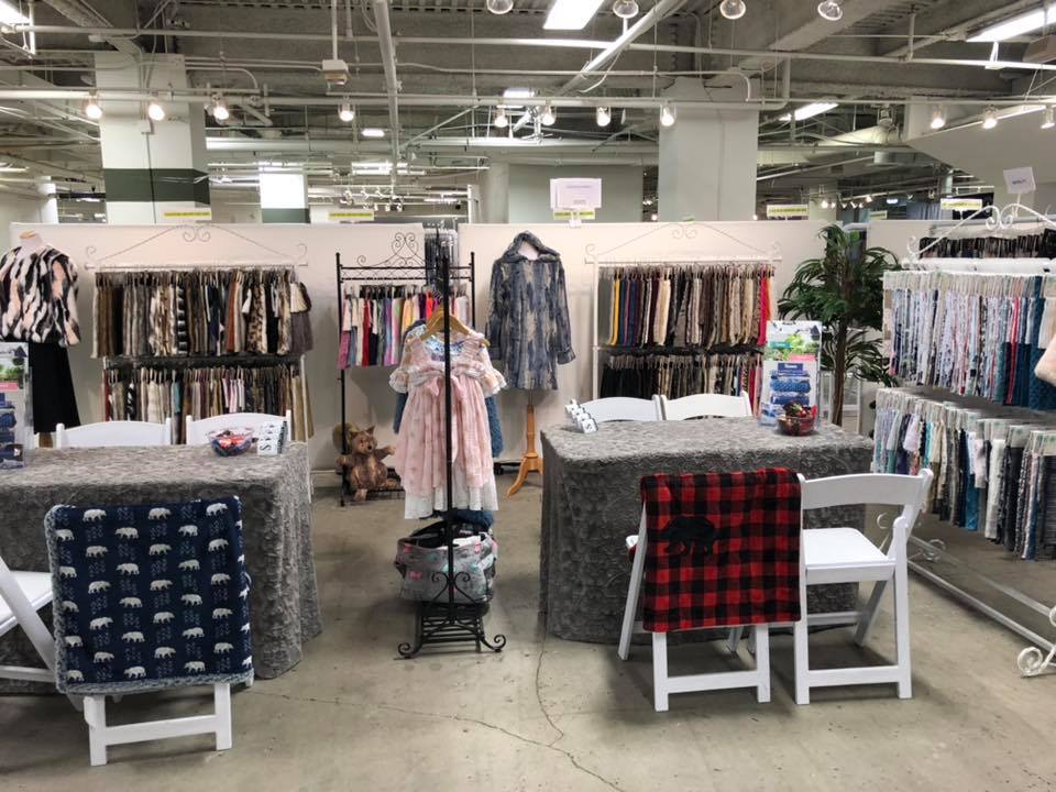 Shannon Fabrics Booth atLA Textile Show