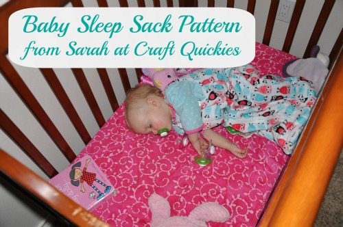 Free baby sleep sack pattern - simple to make with cuddle fabric!