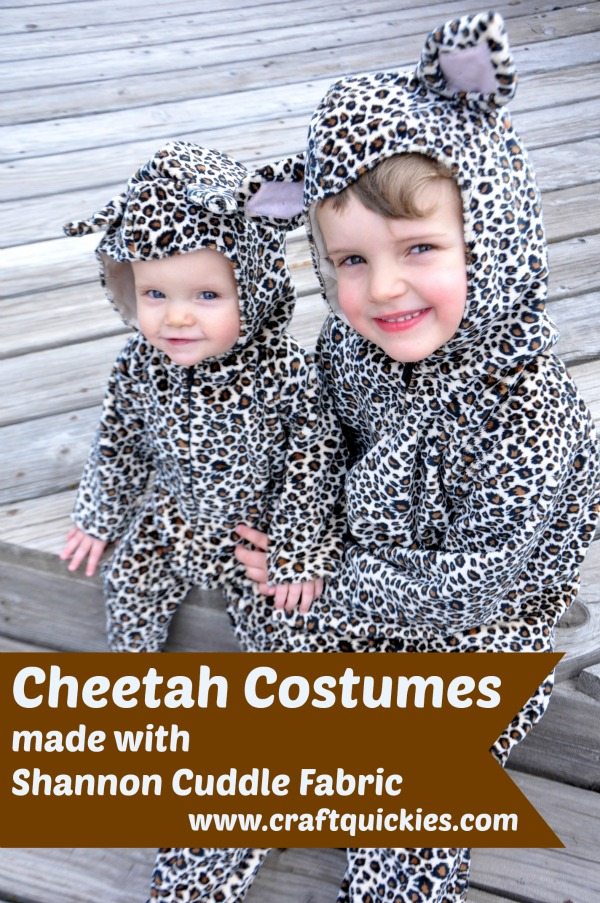 These costumes made with Cuddle fabric are PERFECT for play or for chilly trick-or-treating!