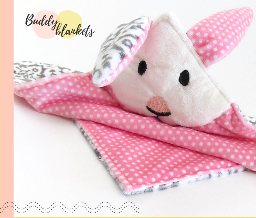 Cuddle Animal Buddy Blanket Bunny