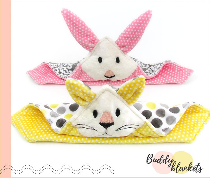 Cuddle Animal Buddy Blankets adorable Kitty and bunny so soft