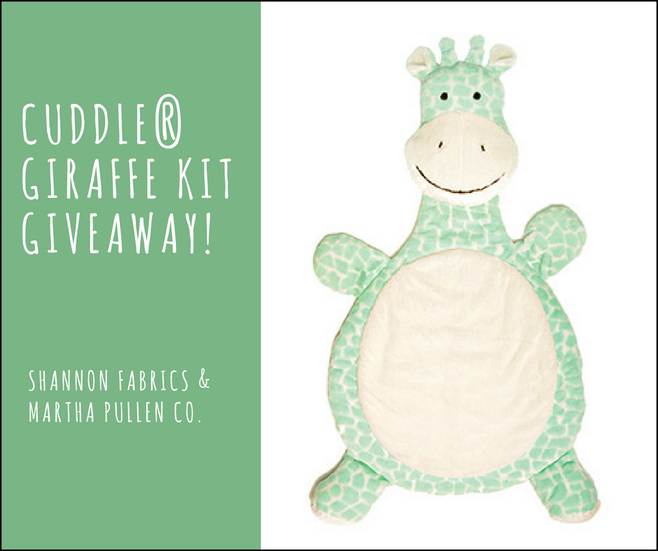 Enter to win in the Cuddle Giraffe Kit My Bubba Giveaway with Martha Pullen Co