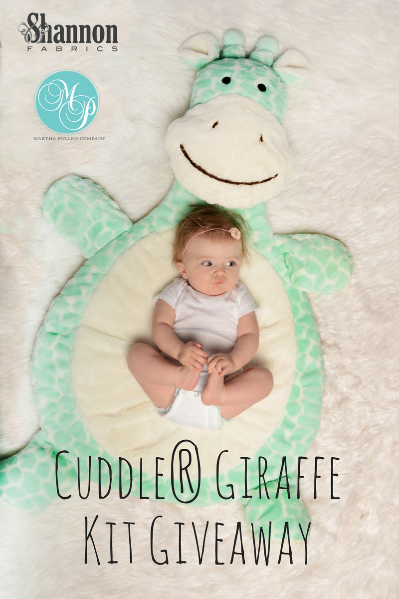 Enter to win in the Cuddle Giraffe Kit My Bubba Giveaway with Martha Pullen Co