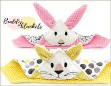 Cuddle Kitty and Bunny Animal blankets