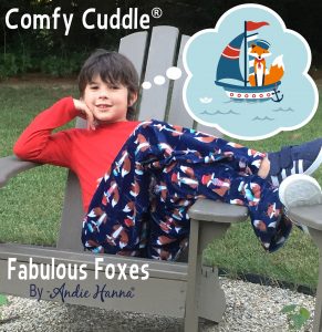 The story behind Andie Hanna and Fabulous Foxes fabric in Cuddle