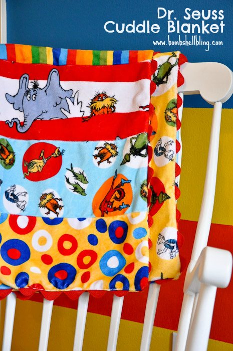 Dr. Seuss -Cartoon The Cat In The top Hat Blanket