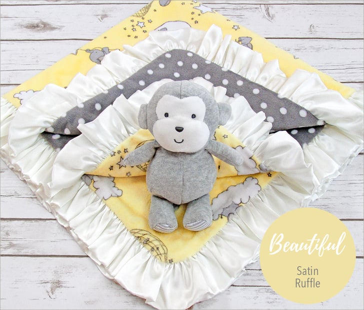 Dream Big Cuddle Baby Blanket Sewing Tutorial so cute with the Satin ruffle