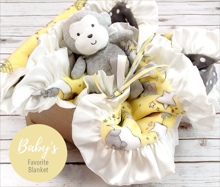 Dream Big Cuddle Baby Blanket Sewing Tutorial so cute with the ruffle for baby