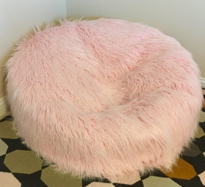 Faux Fur Bean Bag chair DIY