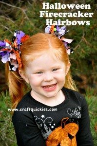 Halloween Firecracker Hairbows