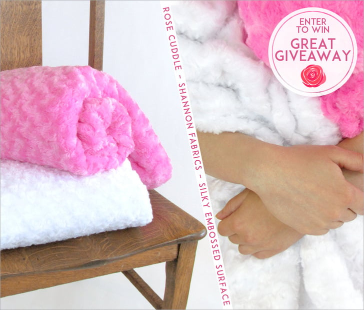 Great Giveaway Rose Cuddle with Sew4Home enter to win this silky plush fabric