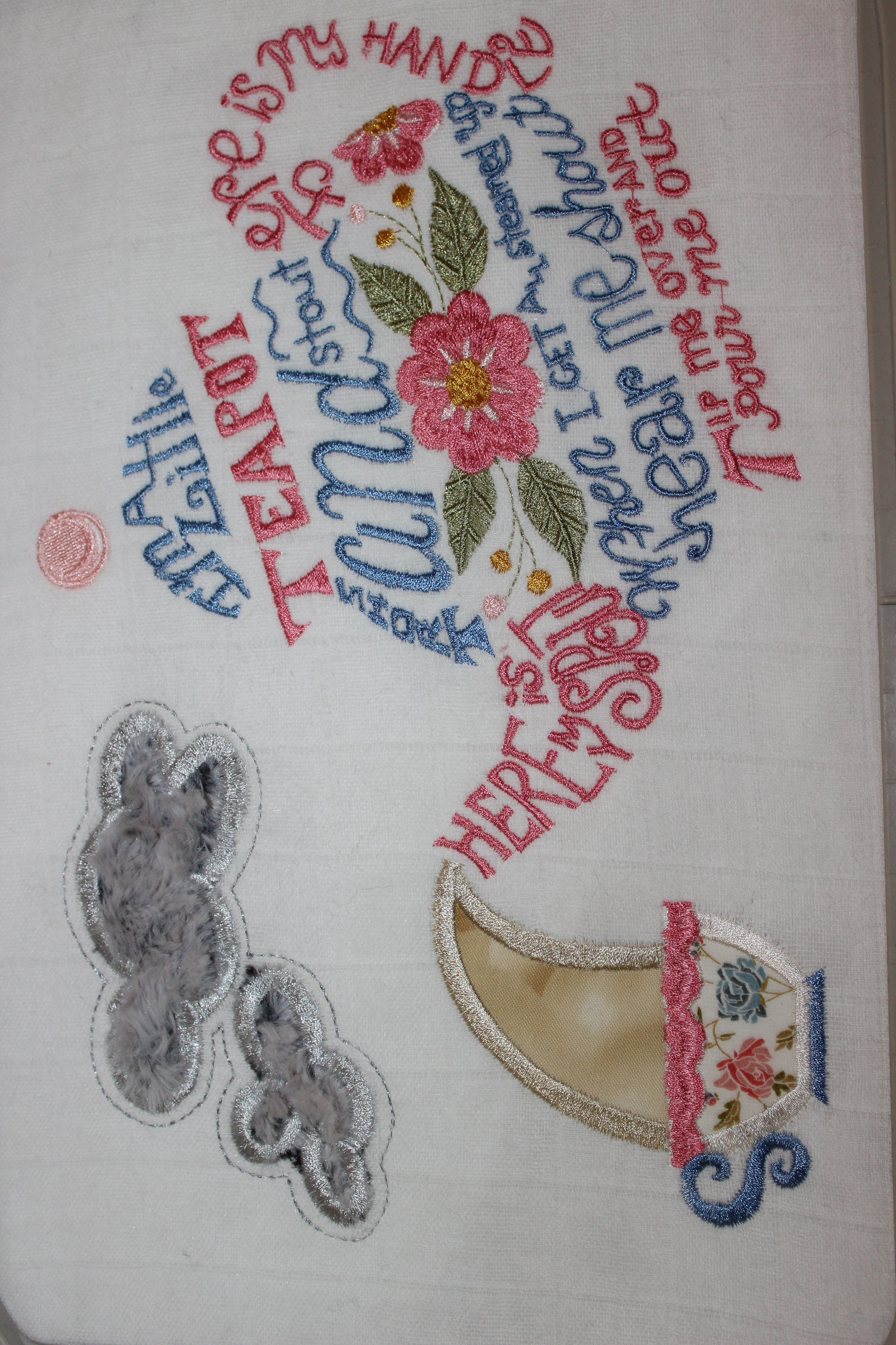 Grandmother's Flower Garden - Sashiko World America Stamped Embroidery Kit