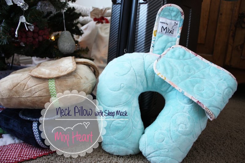 Mixi Heart's Quilted Cuddle Travel Set