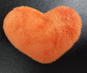 Cuddle minky applique heart<br />