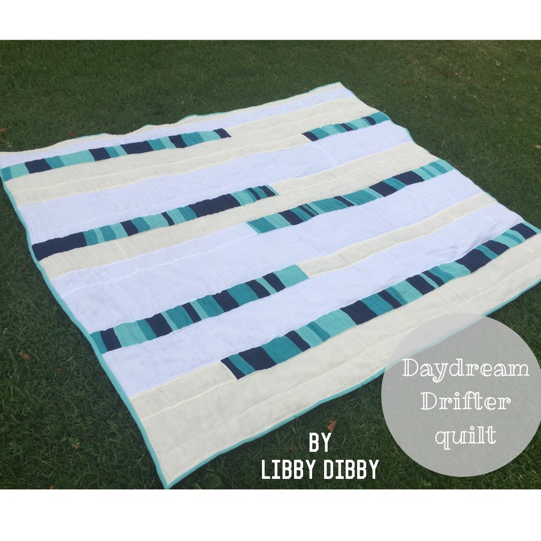 Daydream Drifter Free Quilt Pattern b y Libby Dibby in Embrace double gauze