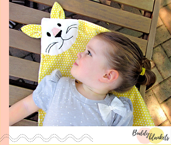 How To Sew: Cuddle® Minky Fabric Animal Buddy Blankets (bunny And Kitty ...