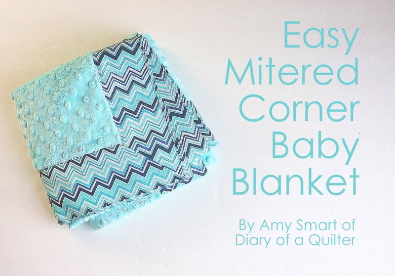 How to Sew a Cuddle® Minky SelfBinding Receiving Blanket (With Mitered
