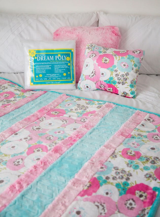 dream poly minky quilt