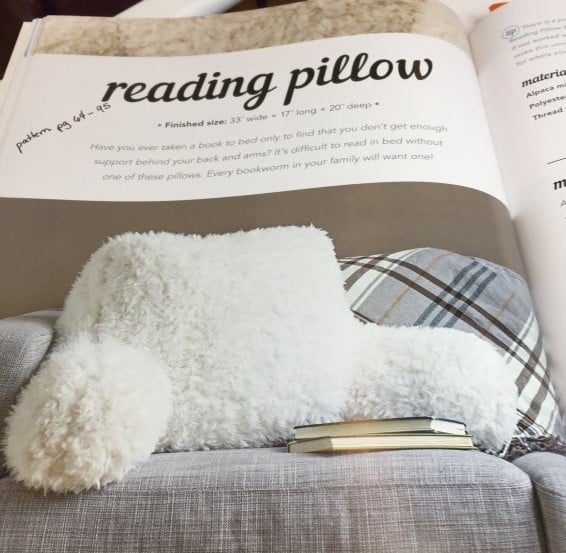 Sew Cuddly book reading pillow project