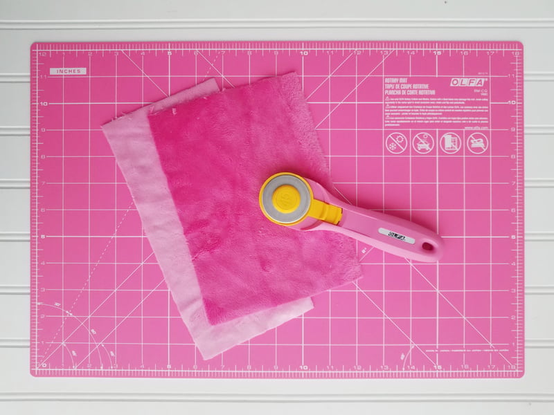 Shannon Fabrics Cuddle 3 Fuchsia and Hot Pink - a perfect match for Olfa Splash rotary cutter and mat