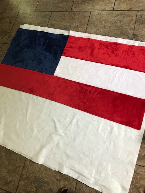Starry Cuddle® Flag quilt Step 5