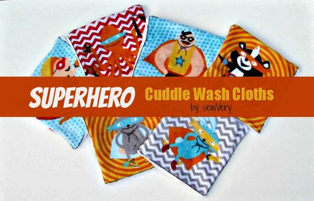 Superhero washcloths1