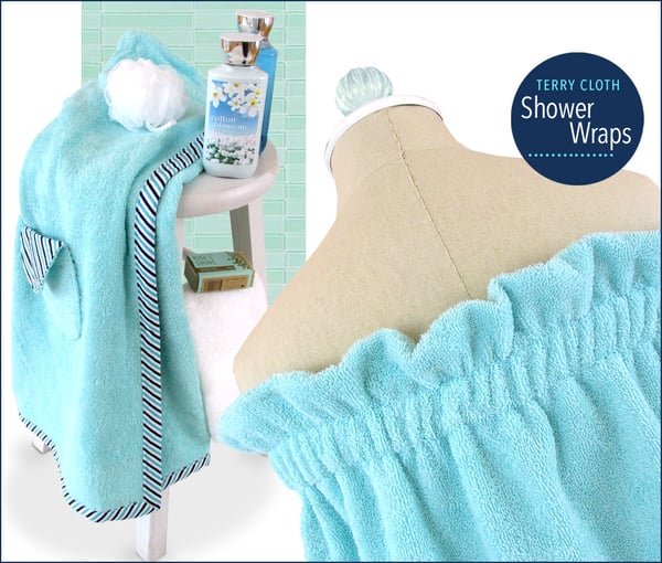 Terry Cloth Shower Wrap Tutorial & Pattern