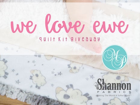 Wee Love Ewe Wee One Cuddle Quilt Kit Giveaway