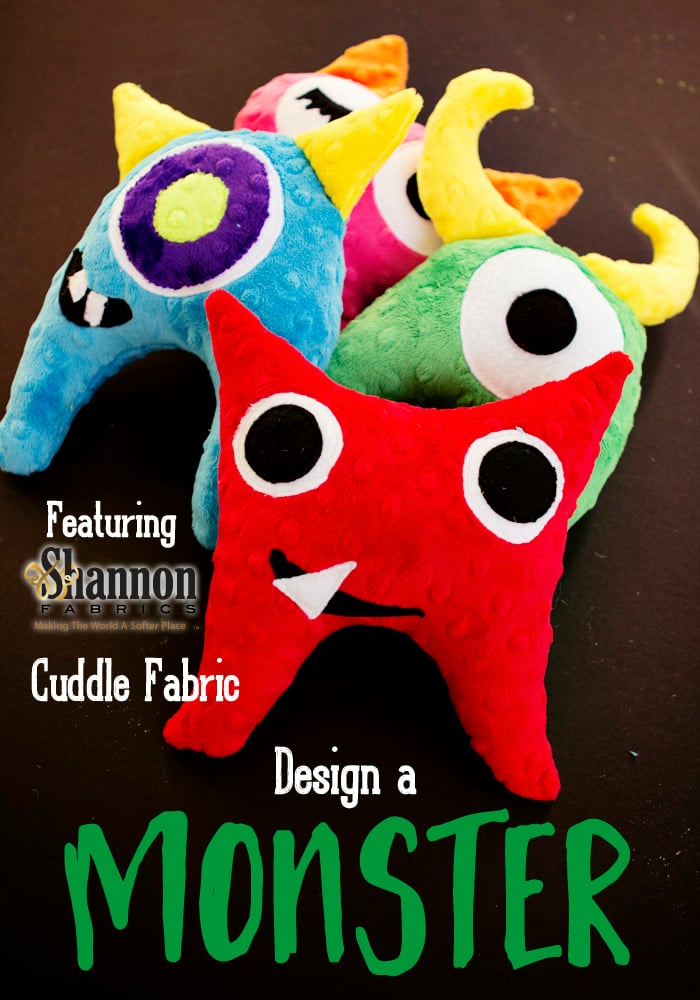 Cuddle design a monster softy toy