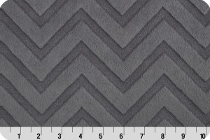 Embossed Chevron Cuddle Charcoal