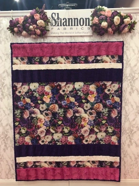 quilt with flowers