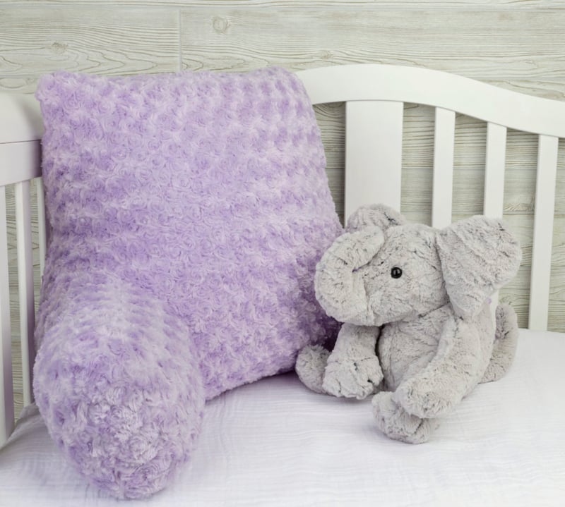 reading pillow lavender Rose Cuddle too cute