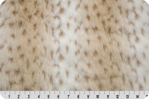 Snow Leopard Faux Fur White/Taupe