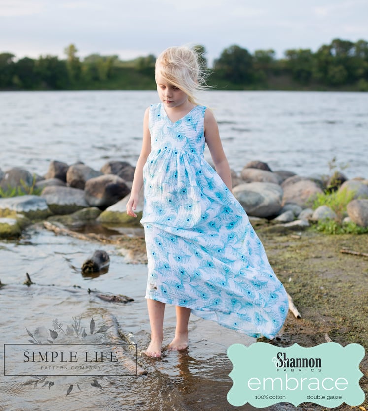 Embrace Double Gauze and Simple Life Pattern Company - a perfect match of fabrics and sewing patterns!