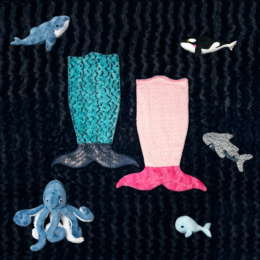 Mermaid minky online fabric