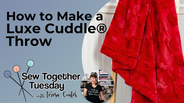 How to Sew a Throw Blanket & Free Throw Blanket Pattern