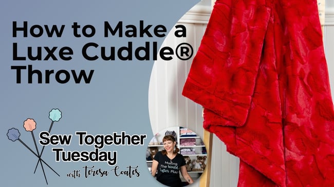 How to Sew a Throw Blanket & Free Throw Blanket Pattern