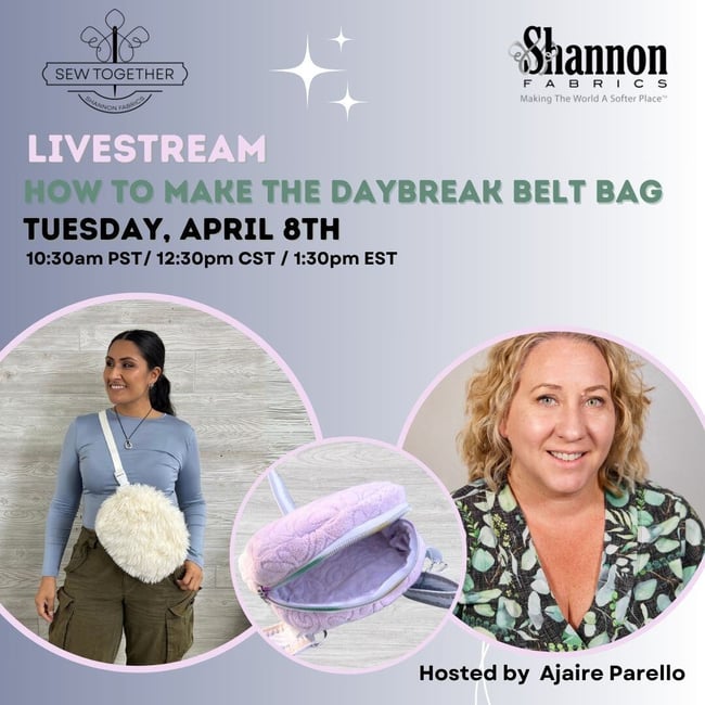 Livestream: How to make the Daybreak Belt Bag made of Cuddle®