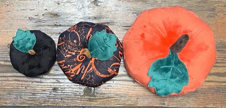 how to sew a pumpkin with minky