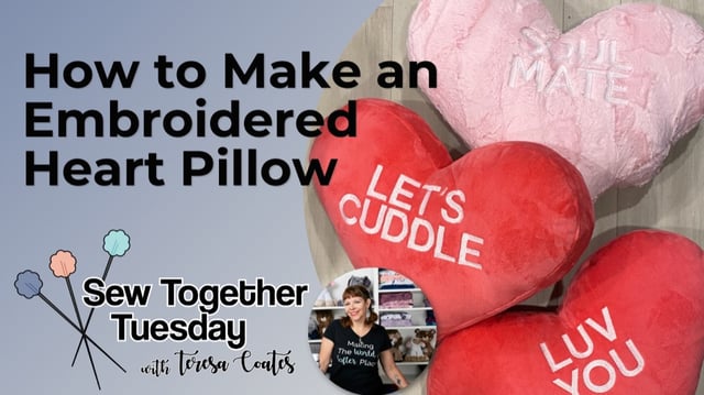 Video: How to Make a Heart-Shaped Pillow with Cuddle® Minky Fabric (& Free Pattern)