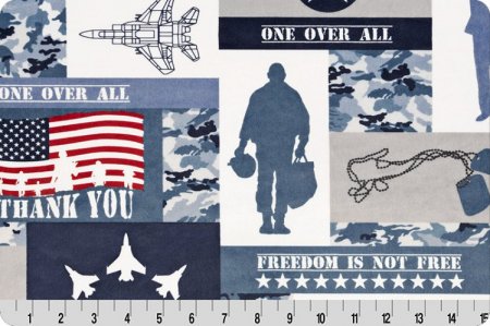 American Airforce Airman Cuddle® Minky Fabric 