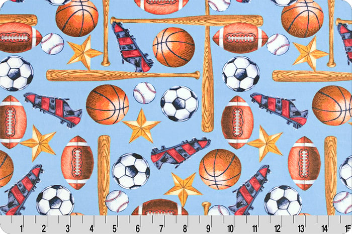 Fun Minky Sewing Projects and Fabrics for Sports Fans