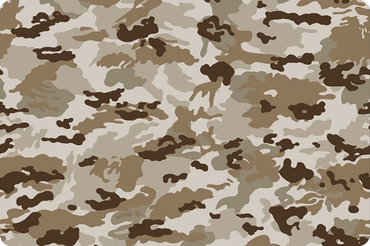 Mini Camo Camouflage  Cuddle® Minky Fabric 