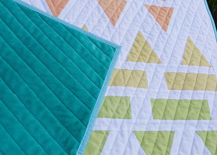 Crib outlet sized baby quilt, 