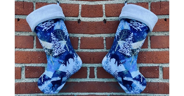 how to sew a minky fabric stocking 