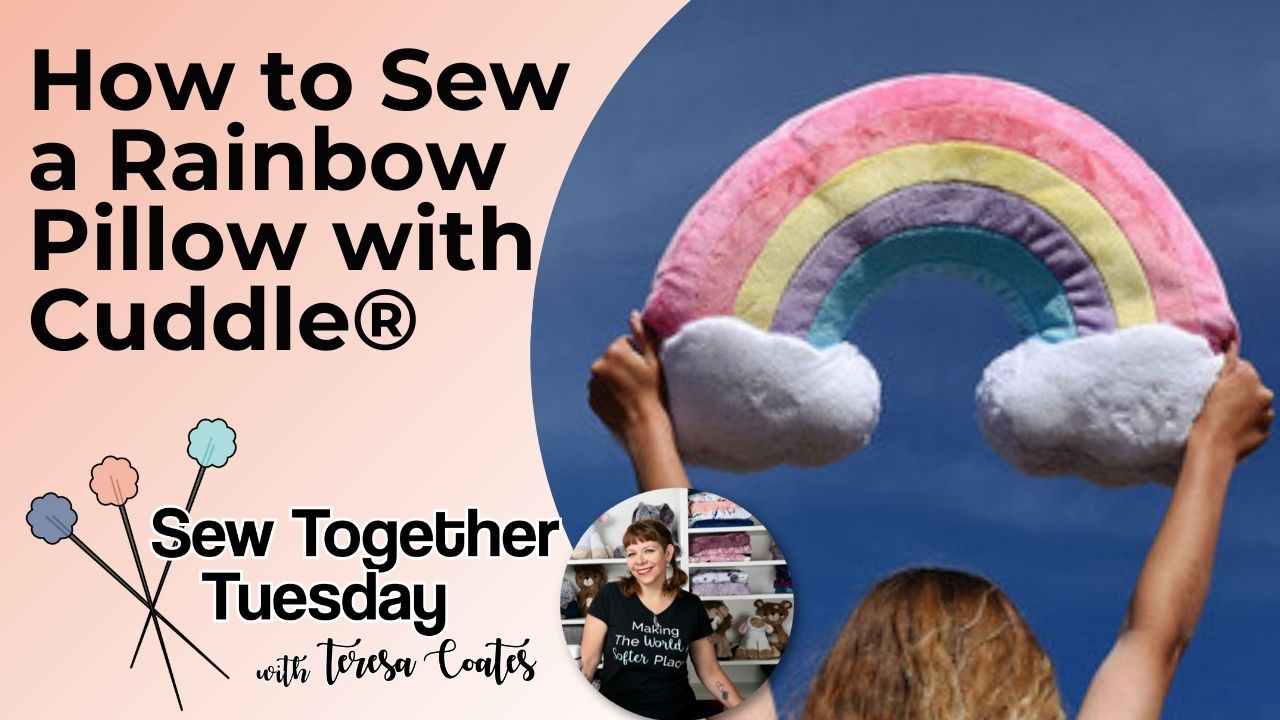 Video: How to Make a Rainbow Pillow with Cuddle® Minky (& Free Rainbow  Pillow Pattern)